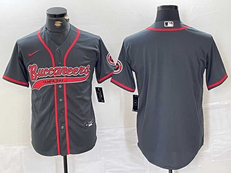 Men%27s Tampa Bay Buccaneers Blank Grey Cool Base Stitched Baseball Jersey->tampa bay buccaneers->NFL Jersey